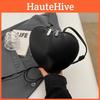 Small Pu Heart-shaped Shoulder Bag New 2023 Autumn Winter Fashion Cross-border Trendy Handbag For Women