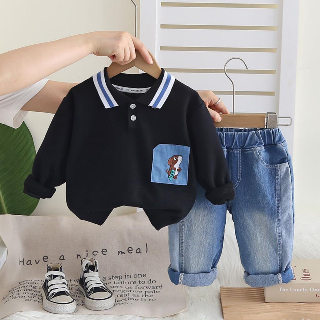 Ensemble Décontracté à Manches Longues pour Enfants, Tenues Confortables pour le Quotidien