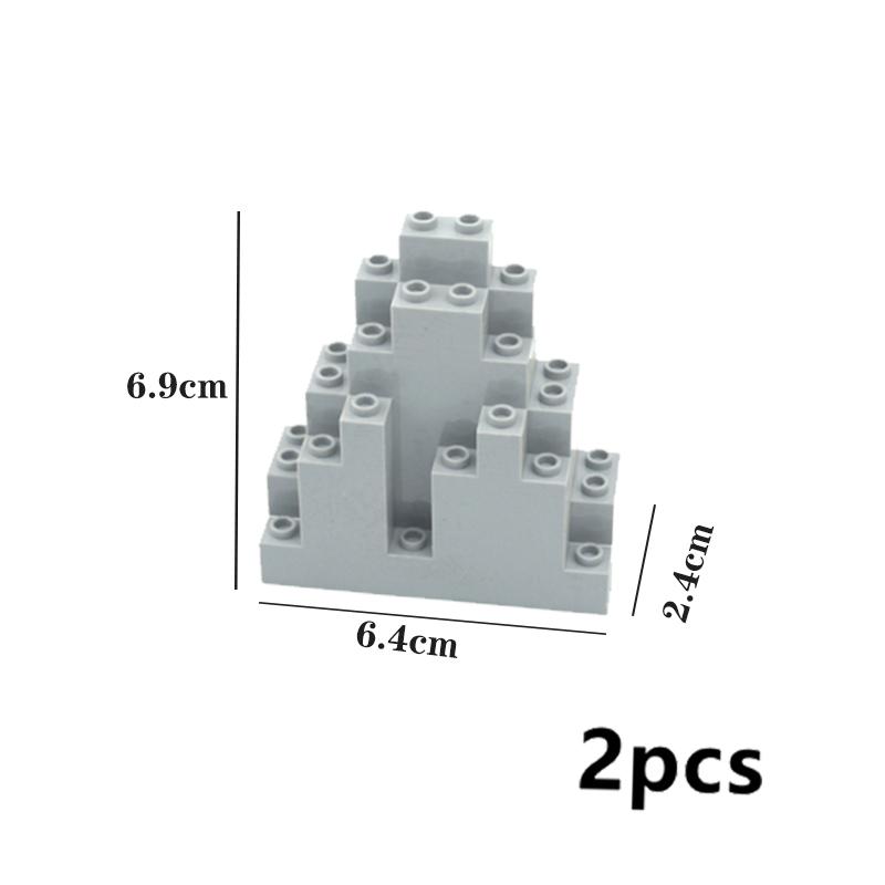 

Moc Rock Panel 6082 6083 23996 47847 Сцена скельної гори DIY Вид вулиці міста Насипний пагорб Камінь Будівельні блоки Іграшки для подарунків