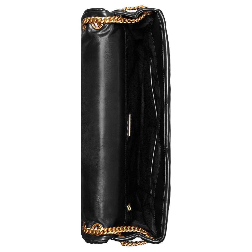 Tory Burch Kira Quilted Napa Leather Shoulder Bag Large Unisex shoulder bag Black 167166-001