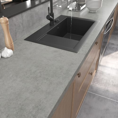 VaryPaper Concrete-Style Wallpaper, Thick, Renovation Sheet, Wall Sticker, Removable, Cutting Sheet, 40cm Wide X 2m Long, Waterproof, Oil-Resistant, H