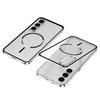 Samsung S26 Ultra Frosted Metal Frame Phone Case with Cooling Magnetic Ring - Exclusive Cross-Border Use