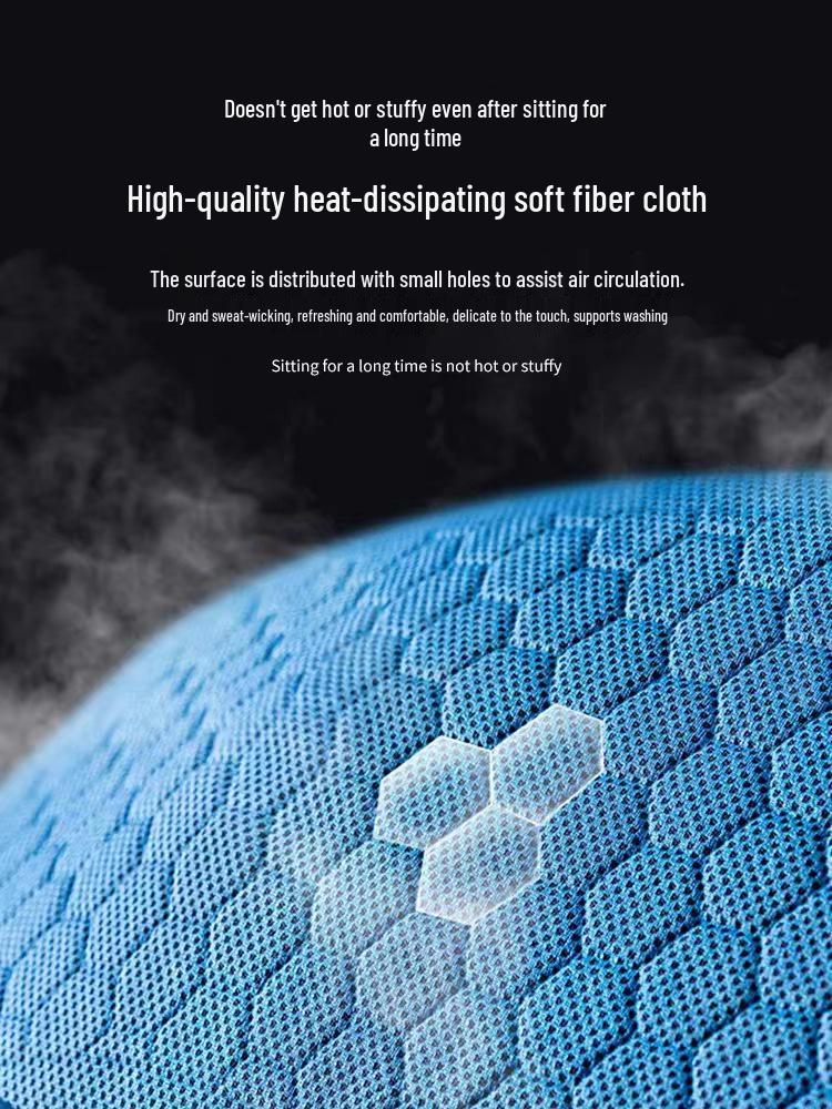 Universal Breathable Honeycomb Gel Seat Cushion for Long Sitting - Summer Cooling Silicone Pad for Office Chairs