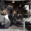 Man Cave Motorcycle Backdrop Vintage Car Repair Shop Photo Booth Background