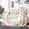 Ocean Love Letter Personalized Name Blankets Soft And Comfortable Against The Skin Naps And The Office A Wonderful Gift For Friends Family And Loved