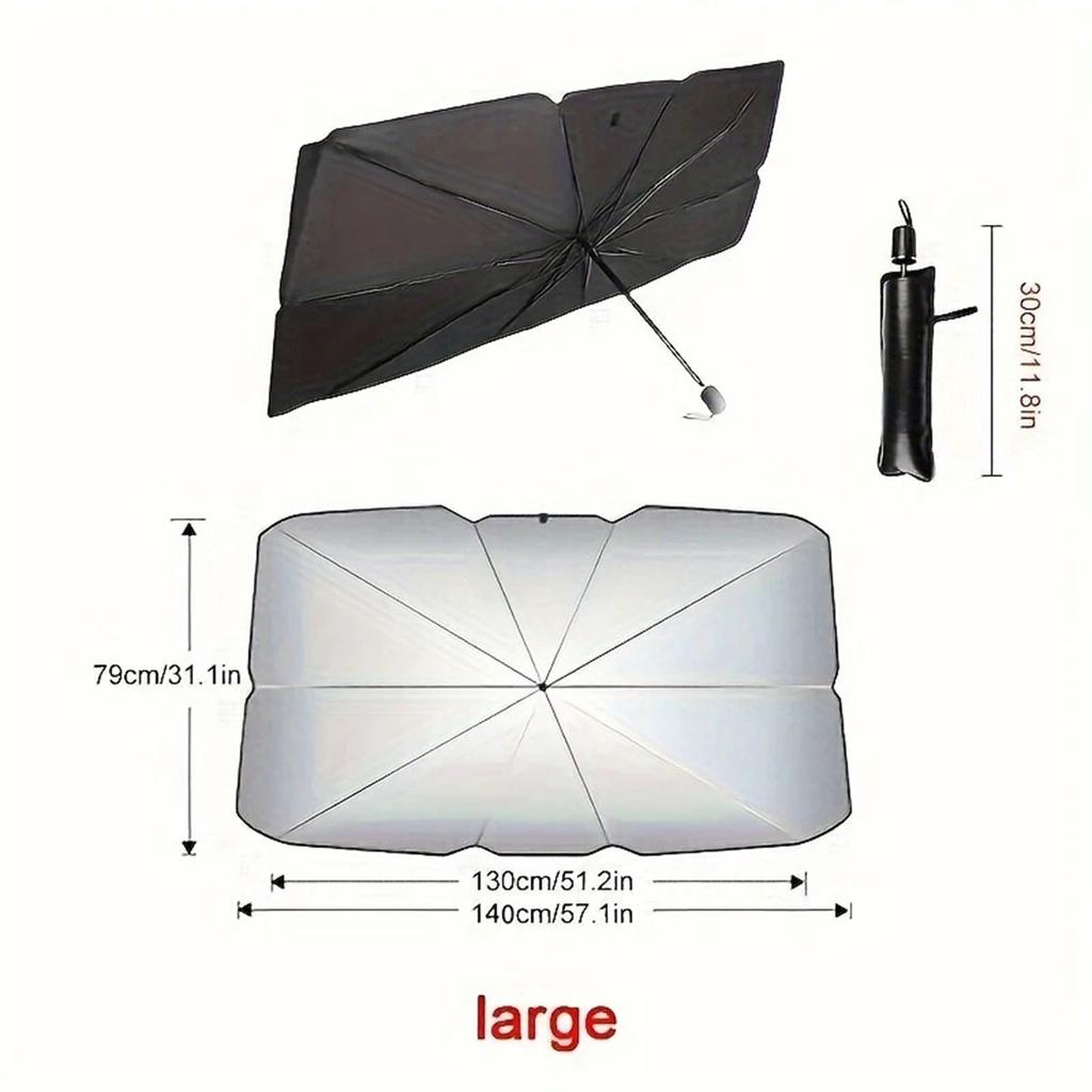 Car Sunshade Front Windshield Sunscreen Heat Insulation Sunshade Blocking Plate Blackout Curtain Gear Car Interior Windshield
