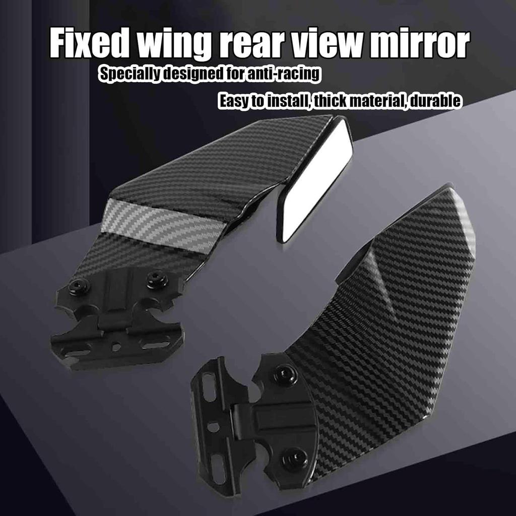 For ZX6R ZX636 ZX10R 2025 2024 Motorcycle Invisible Winglet Mirror Kit Adjustable Rearview Mirror Wind Wing Reflector Spoiler ZX-6R ZX-636 ZX-10R