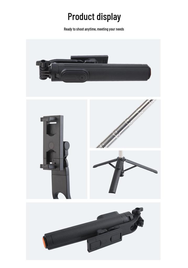 Multifunctional Magnetic Bluetooth Selfie Stick & Tripod with Remote Control for Smart Photography