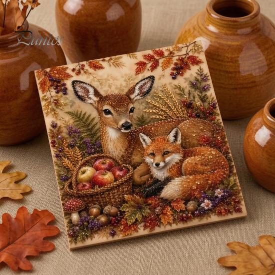 Fall Home Decor Crafts Autumn Faux Pearl Painting Kit, DIY Pumpkin Turkey Art for Adults Sunflower 3D Wall Craft Kit Handmade Set