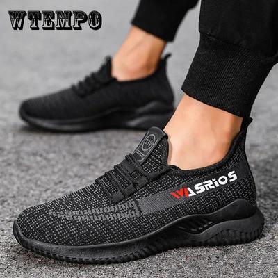 Męskie lekkie wiosenne i jesienne antypoślizgowe buty z siateczki na co dzień Buty z tkaniny Oddychające sportowe buty do biegania