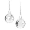 2pcs Crystal Ball Prism Pendant Suncatcher Window Suncatcher Rainow Maker Ornament with Chain for Easy Hanging