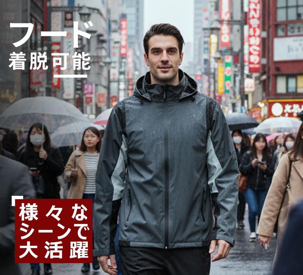 Aoki Outdoor Waterproof Rainsuit Perfect for and Mountain and Men's Set, Golf, Windbreaker, Parka. Breathable, Windproof, Lightweight.