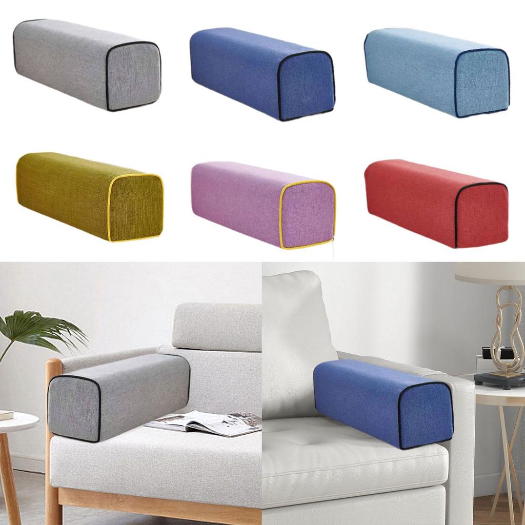 Couch Arm Rest Pillow Washable Cover 19.69x5.91x5.91 Versatile Easy To Carry Portable Armrest Cushion for Armchair Bed Gaming