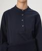 Leopeusaideuhwaiteulabel Stand Collar Shirt Dress Navy