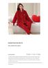 Women's Coral Fleece Pajamas, Plus Velvet, Thick, Large Size, Warm Winter Flannel Home Set for Middle-Aged and Elderly