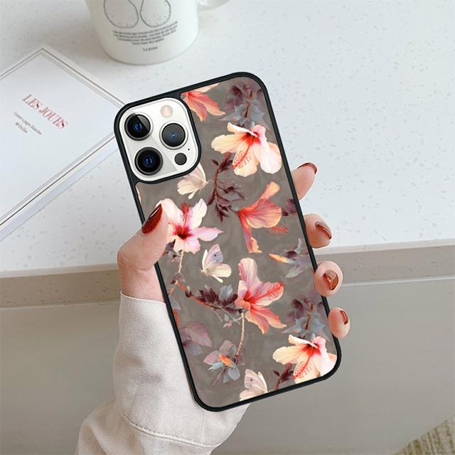 Tropical Flowers Phone Case For iPhone 17 Air 13 12 14 15 16  Cover For Apple Pro Max Plus