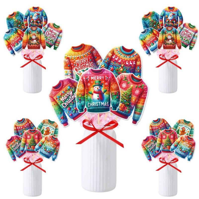 Christmas New Year Ugly Sweater Vase Plugin Art Party Decoration Atmosphere