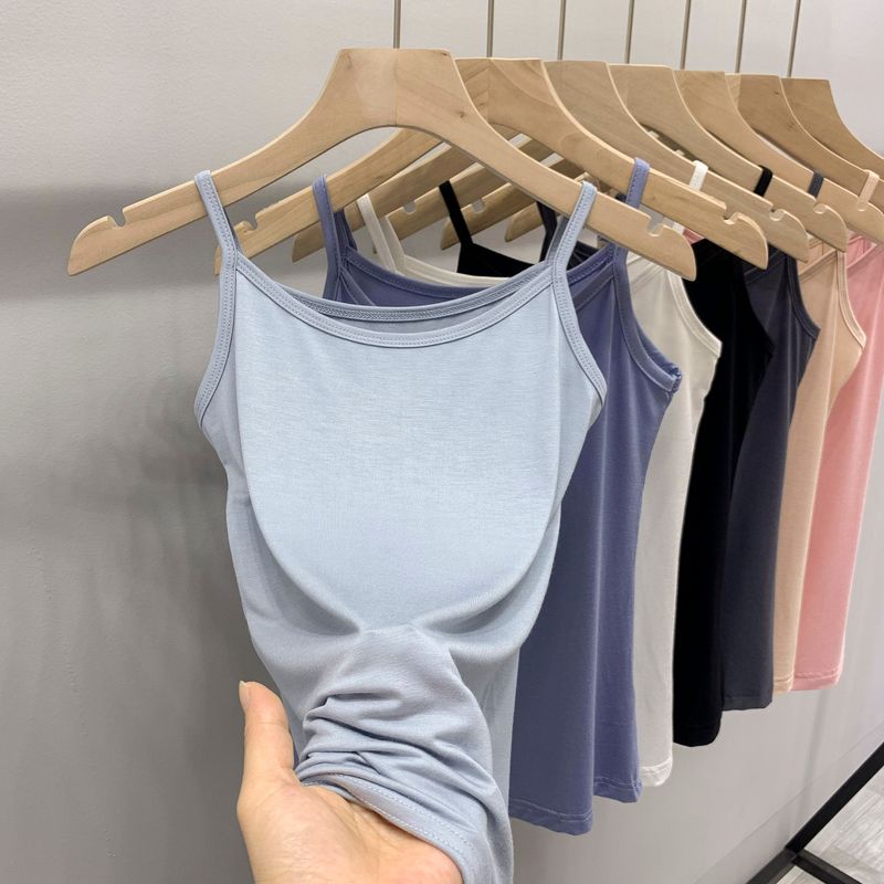 Modal Camisole Women's Spring/Summer Inner Wear Plus Size Slim Looking Sleeveless Tops All-Matching Outer Wear Short Bottoming Shirt