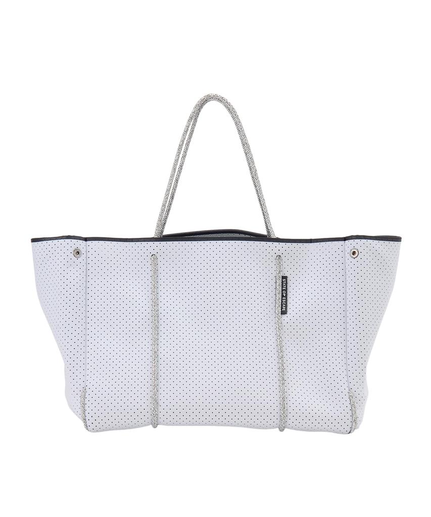 State of Escape ESCAPE CARRYALL Tote Bag, Women's, White/Grey [Used]