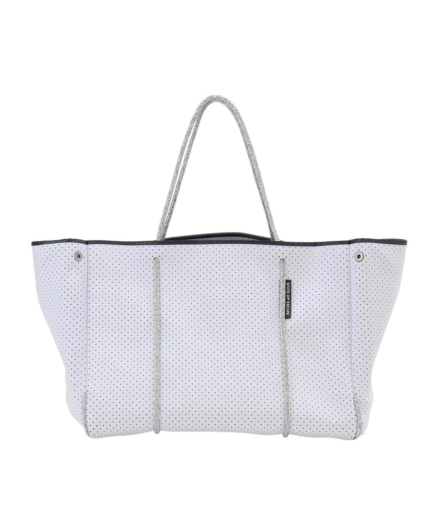 

State of Escape ESCAPE CARRYALL Tote Bag, Women s, White/Grey [Used]