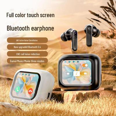 Νέα Ασύρματα Bluetooth Ακουστικά In-Ear: Προσαρμόσιμη Μετάφραση AI, Έγχρωμη Οθόνη, Μείωση Θορύβου, Διαφανής Σχεδιασμός, Έλεγχος Αφής 5.4