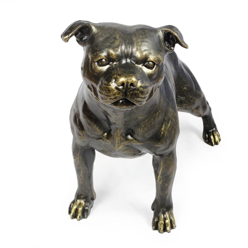 Staffordshire Bull Terrier, Staffik, Staffi - Statuetka Psa W Naturalnym Rozmiarze, Figura W Skali 1:1, Posąg Do Ogrodu Marki Art-Dog