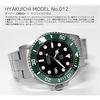 HYAKUICHI 101 No.1Z Diver's Watch, 20 ATM Water Resistant, Ceramic Bezel (Green-Black)