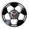 Soccer Ball Wall Art Home Decor Wall Clock Football Black & White Classic Ball Vintage Vinyl Record Wall Clock Soccer Lover Gift