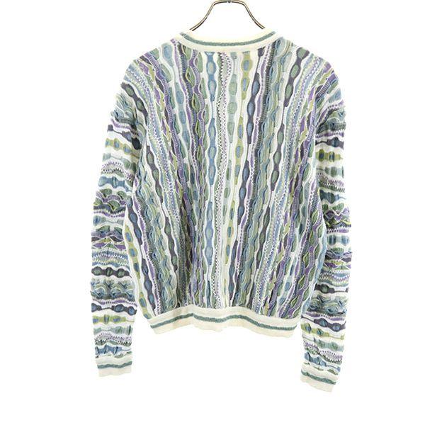 Coogi 90s Old 3D Overall Handle Long Sleeve 3D Cotton Sweater XS Knit Men's Used