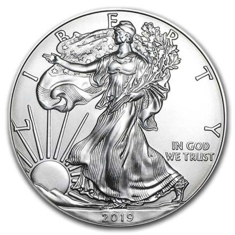 Moneta pamiątkowa Statua Wolności, 2011-2024, moneta Eagle Ocean, posrebrzana, medal pamiątkowy