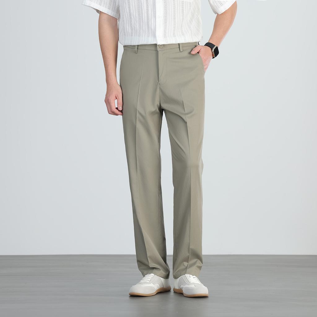 Men's Mulberry Silk Blended Business Commuting Pants