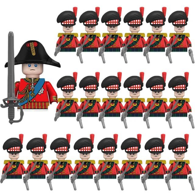 Kids Building Blocks Toy Napoleonic Wars Military WW2 Mini Dolls Soldier Duke Medieval Knights Officer Model Toy wholesale store