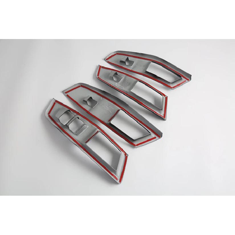 For MG 3 MG3 2024 2025 2026 Car Accessories Carbon Fiber Style Door Window Armrest Cover Switch Panel Trim Molding Garnish