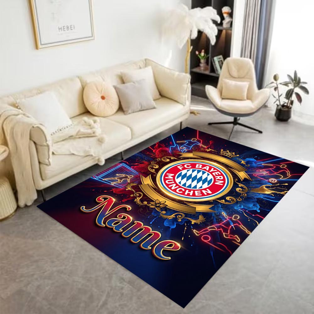 Bayern Munich Fan Artwork Carpet Suitable for Game Room Entryway Kitchen Outdoor Anti-slip Rug Decorate Offices Wedding Party Gift