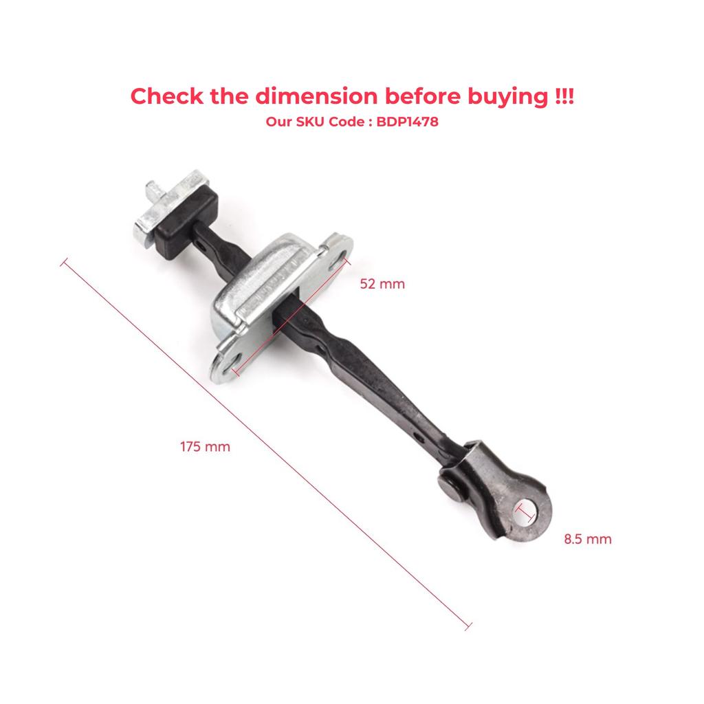 EDP1478 Front Door Stop Check Assy Limiter Strap for Honda Civic MK8 VIII 2005-2013 HB FN FK Sedan FD FA 72340SNLT01