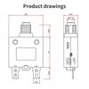 High Safety Overload Protectors Switches for Pressure Washers and Pumps Preventing Overcurrent Damage Extending Equipment