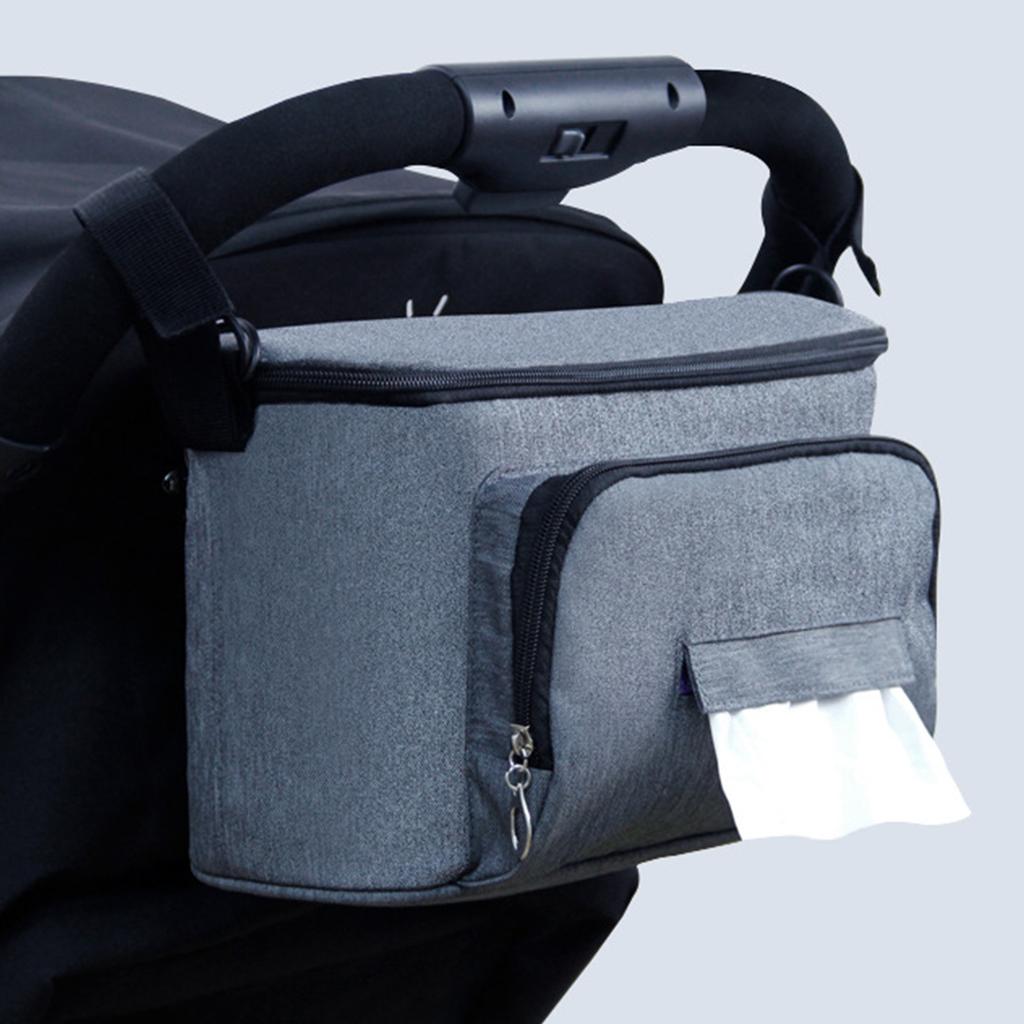 Oxford Cloth Baby Stroller Hanging Bag Organiser Case for Parents Needing More Storage Space During Walks or Outings