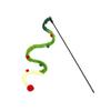 Dopamine Cat Teaser Toy with Bell & Feather - Bite-Resistant Rod for Kitten Play