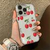 Simple Cherry Transparent Minimalist Creative Phone Case For Iphone 17 Air 16 15 Pro Max 14 Plus 13 12 11 17E Soft Cover