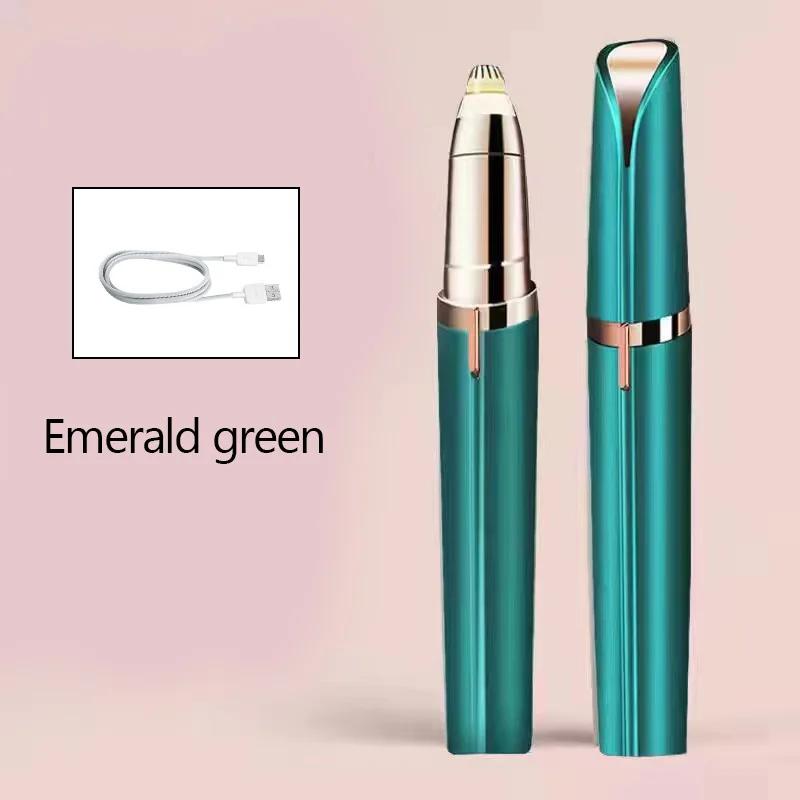 Electric Eyebrow Trimmer Security Hair Removal Eye Brow Epilator USB Charger Mini Shaper Shaver Hair Removal Painless Beauty