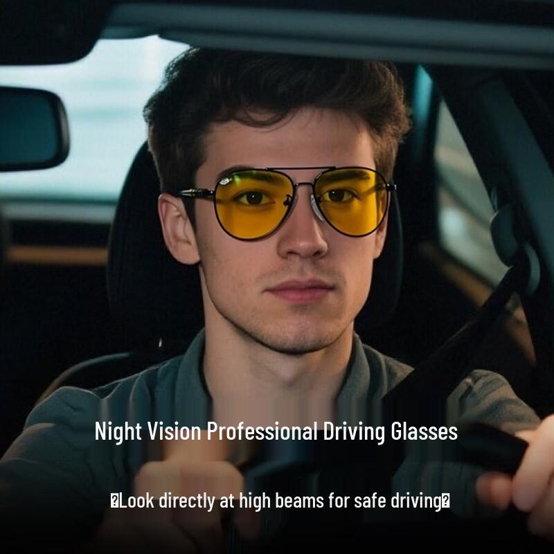 Jimmy Orange Polarized Photochromic Night Vision Driving Glasses