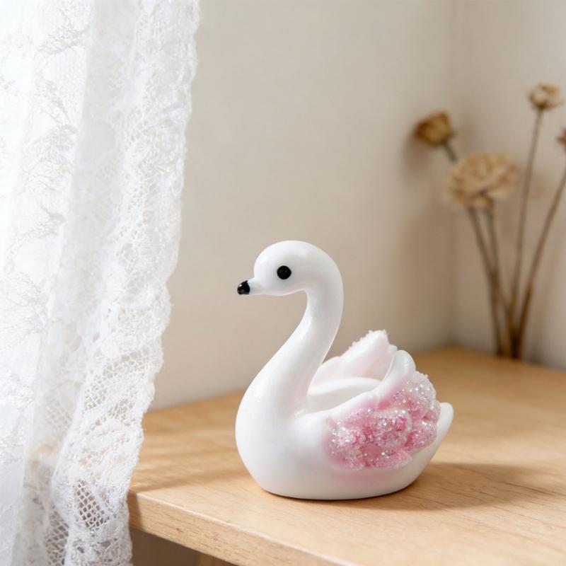 4 Pezzi Anatre Trasparenti Carine Resina Miniatura Figure Ornamenti Per Arte Fatta a Mano E Casa Giardino Decorazione Accessori Regalo