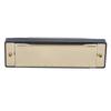 Harmonica 10 Hole 20 Tone G Key Playing Mouth Organ Wind Musical Instrument with Box ClothGold