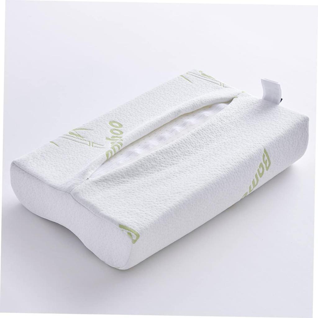 Artibetter Pillow Case White Sleepers Pillows Cover Latex Pillow Cover Neck Contour Pillowcase Memory Foam Pillows Cover Latex Foam Pillow Pillows