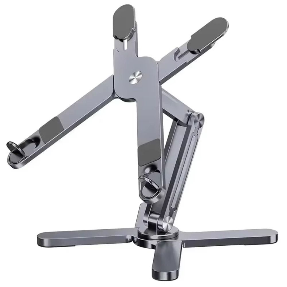 

360 Rotating Notebook Riser Portable Aluminum Alloy Holder New Laptop Stand срібний