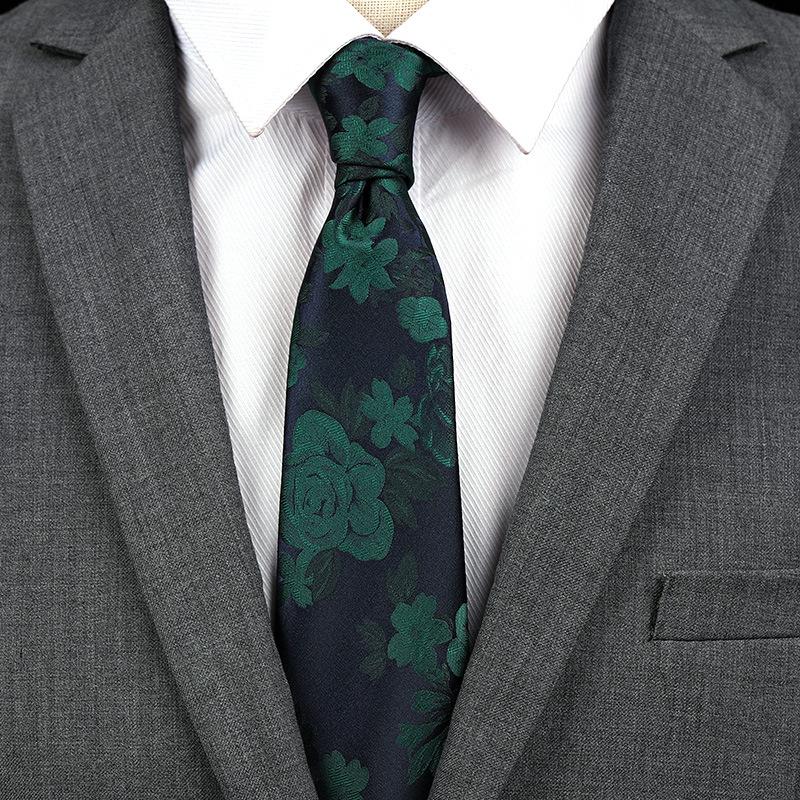 Галстук Мужской Профессиональный Классический Жаккардовый Деловая 8см Свадебный Жених Гонконгский Стиль Новый Ретро Ручной Галстук