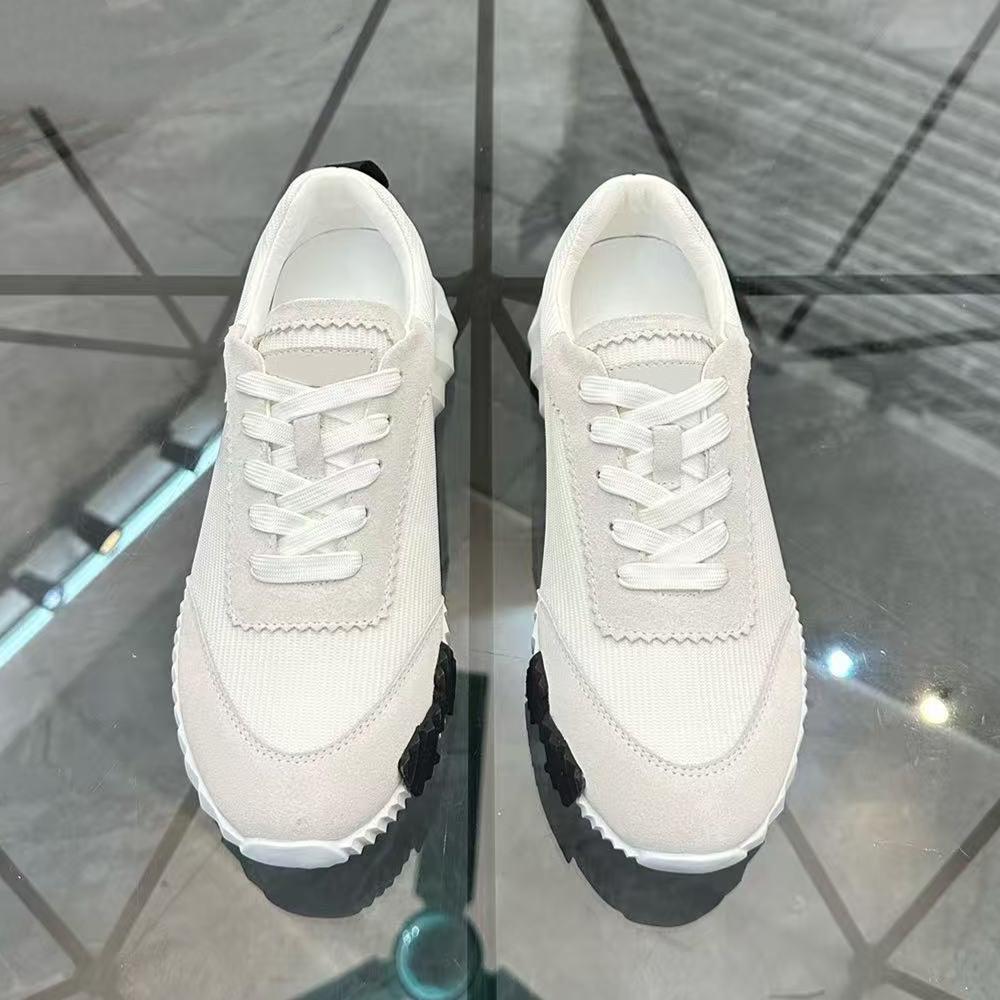 New Men's Running Shoes Luxury Women's Casual Shoes Leather Brand Fashion Brands Comfortable Lace-up Sneakers