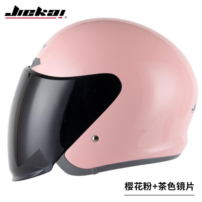 Open Face Motorcycle Helmet Adults ABS Safety With Single Visor Scooter Electric Bike Riding