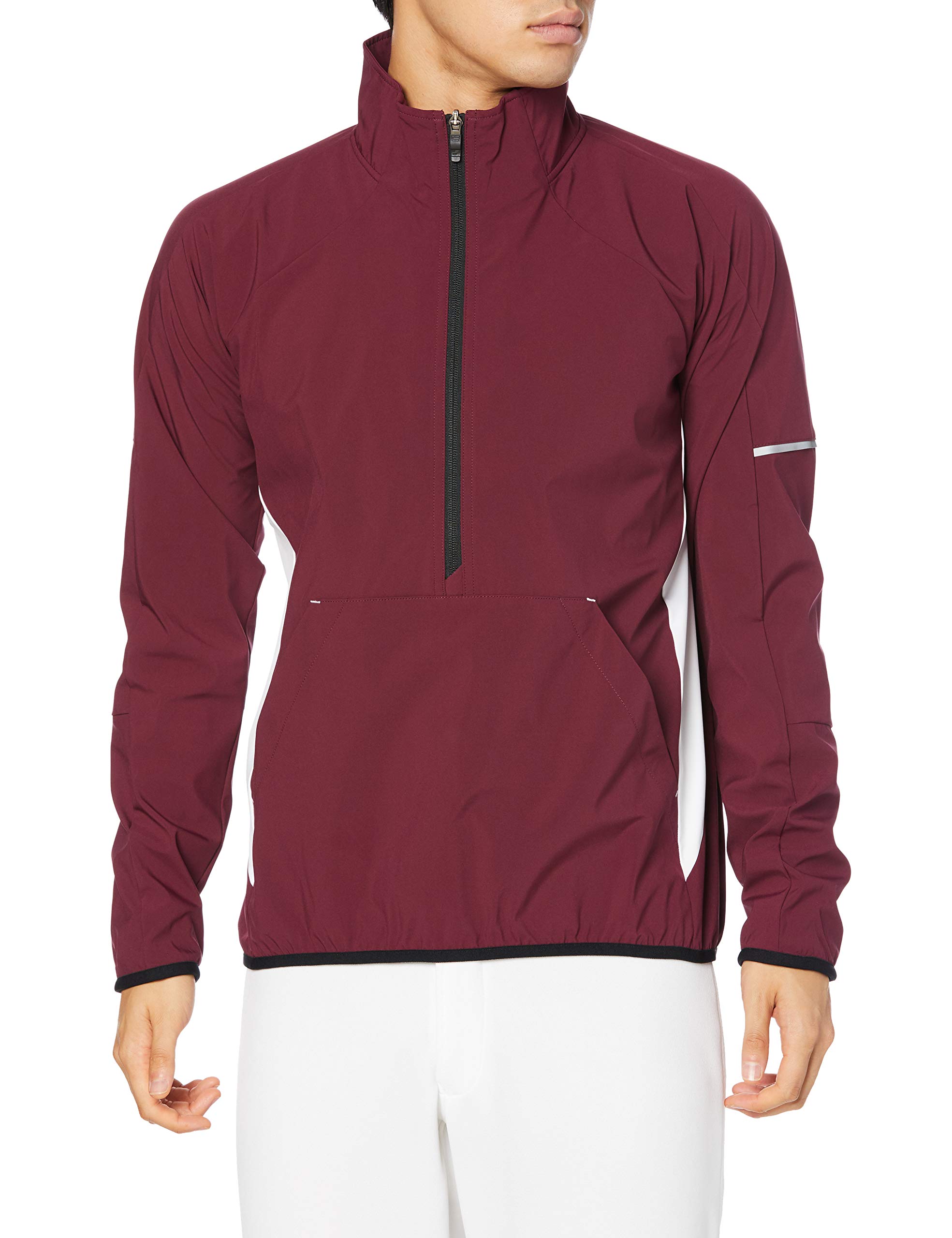 

Long Sleeve Long Sleeve Half ZIP Bonding Red x White Japan O to Japanese size [SSK] Shirt, Jacket, Men s, (2210) (equivalent 2L)