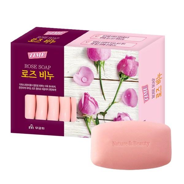 

Мыло Mugunghwa Time Rose, 90г, 16 корейская косметика